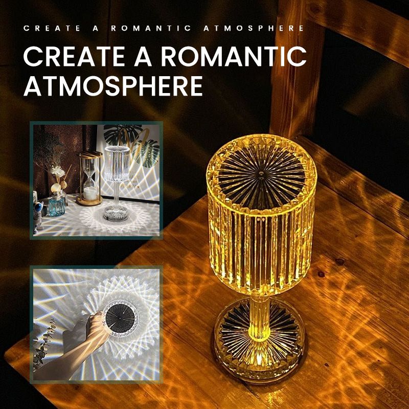 BowLift | Diamond Glow Acrylic Touch Table Night Lamp