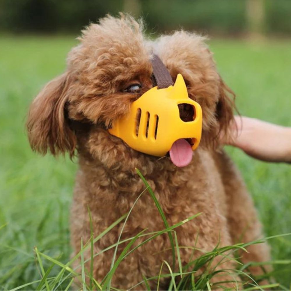 SecureGuard Adjustable Dog Muzzle – Breathable and Comfortable for Better Control over Biting and Chewing | Bowlift