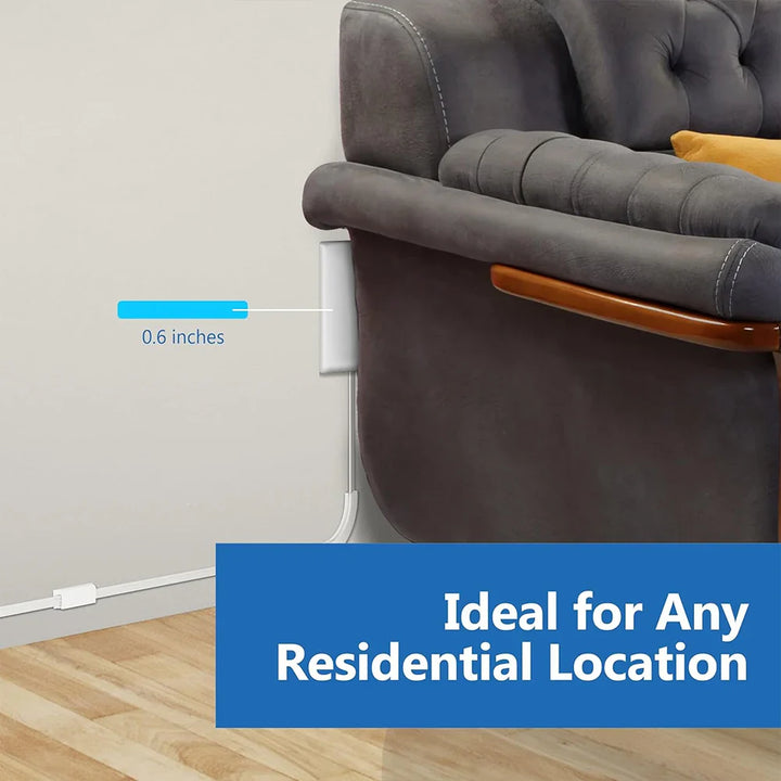 BowLift | Ultra-Thin Wall Panel Plug with Extension Cord