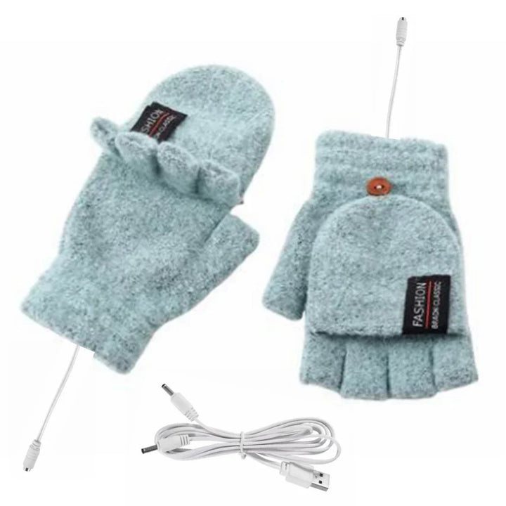 BowLift | ThermoLoom USB heating gloves | 3 heat levels | Soft knit material | Unisex one size