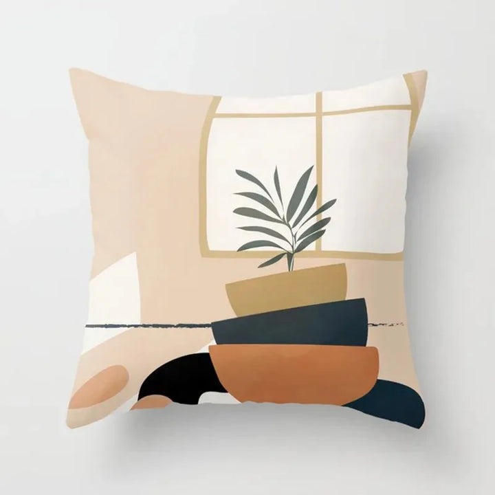 BowLift | VelvetHaven Cushion Cover - Stylish Botanical Cushion Cover for Fresh Interior Makeover