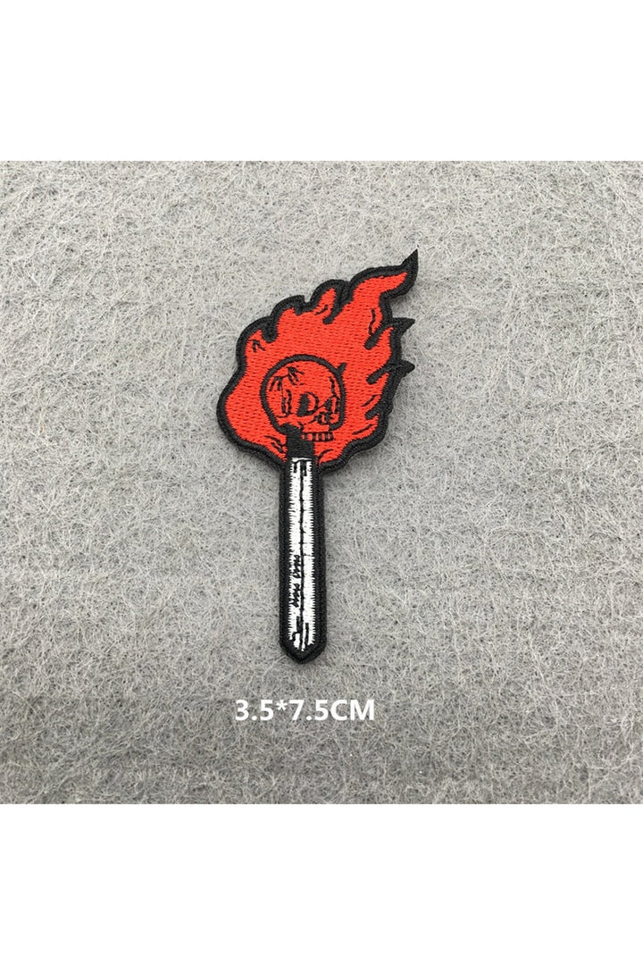 Punk embroidered patch set | Bowlift