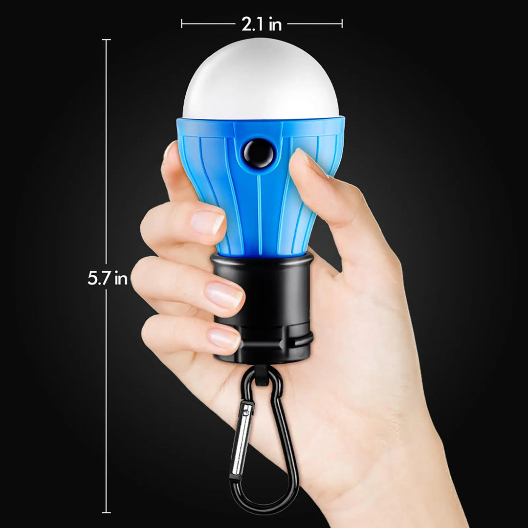 BowLift | LumaTrail Outdoor Lamp | 3 Light Modes | Compact & Stable | Carabiner Attachment