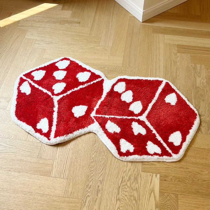 Heart Dice Rug | Bowlift