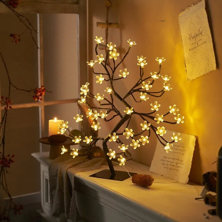 LED Blossom Tree Lamp – Cherry Blossom Design for Living Room and Bedroom Decoration | Bowlift