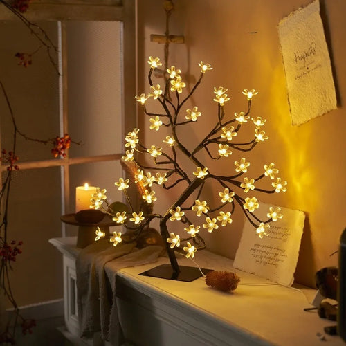 LED Blossom Tree Lamp – Cherry Blossom Design for Living Room and Bedroom Decoration | Bowlift