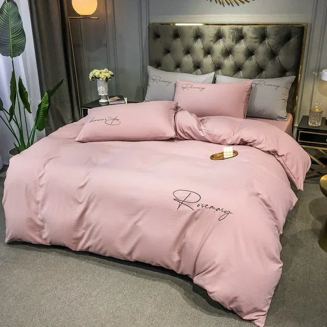 BowLift | EmbroiLux Bedding - Elegant luxury duvet cover with embroidery design