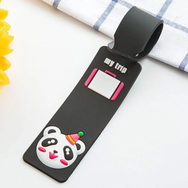 BowLift | Taggidoo Silicone Luggage Tag with Animal Design | Address Label for Travel & Luggage | Boarding Tag for Suitcases & Bags
