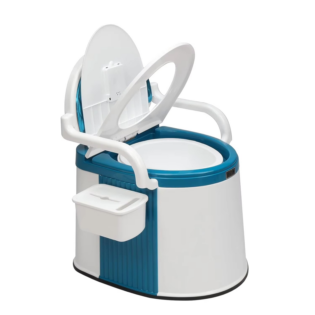 BowLift | Portable Comfort Commode with 5-Gallon Capacity and Sturdy Handrails