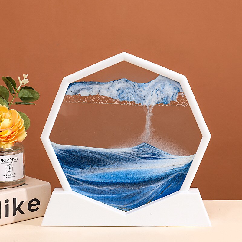 BowLift | Deep Sea Flowing Hexagon Sand Decor