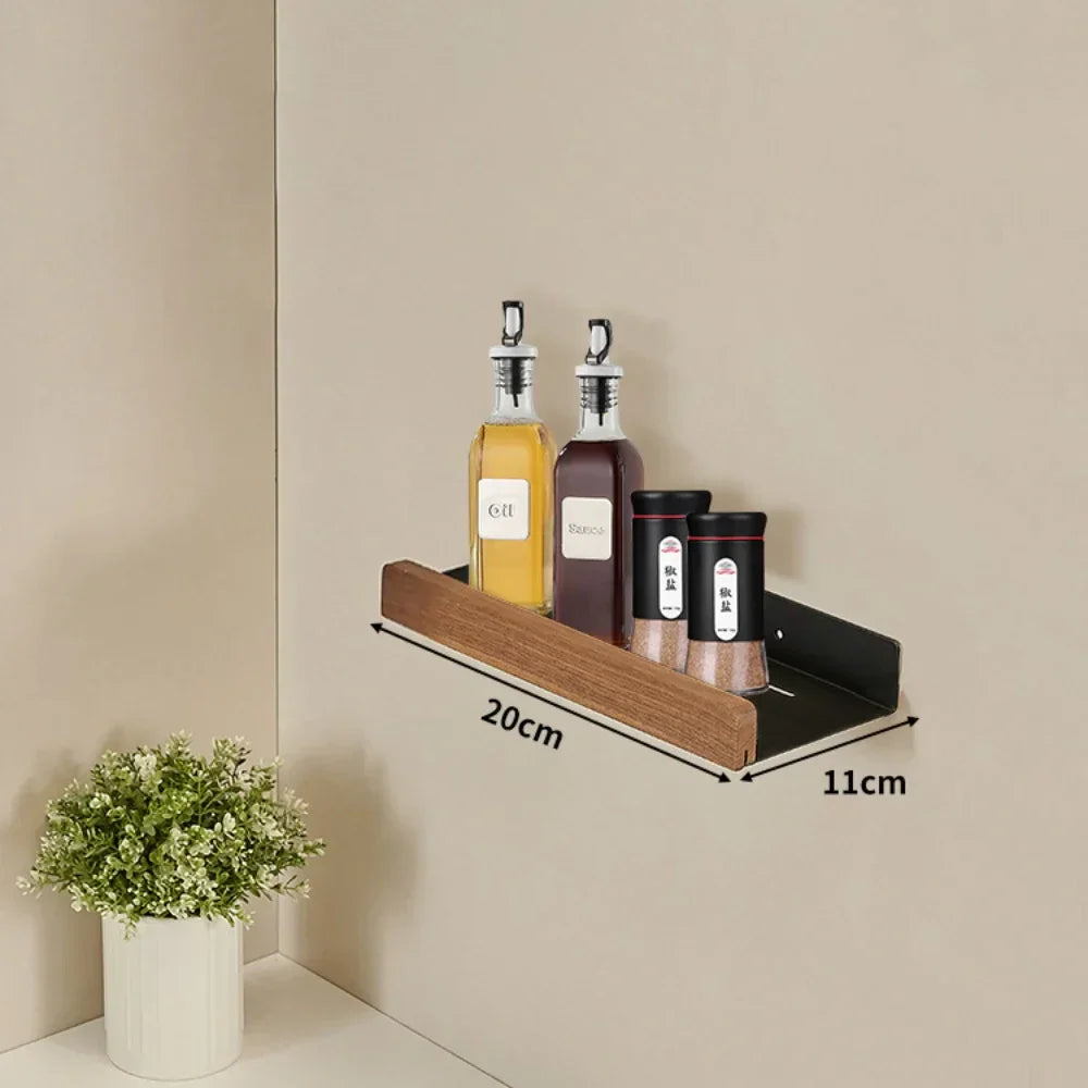 CulinaWood Kitchen Wall Shelf Bowlift