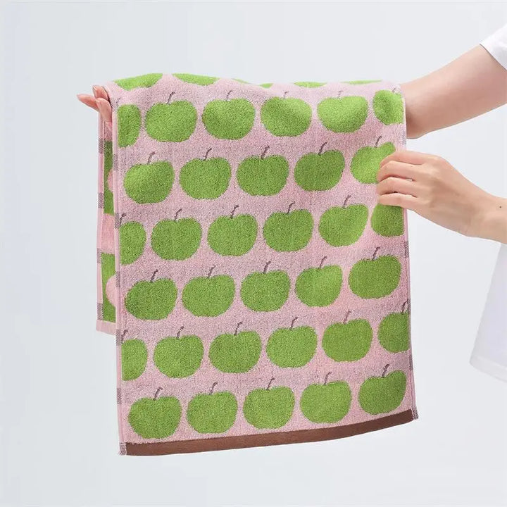 Apples Pattern Cotton Towel | Bowlift