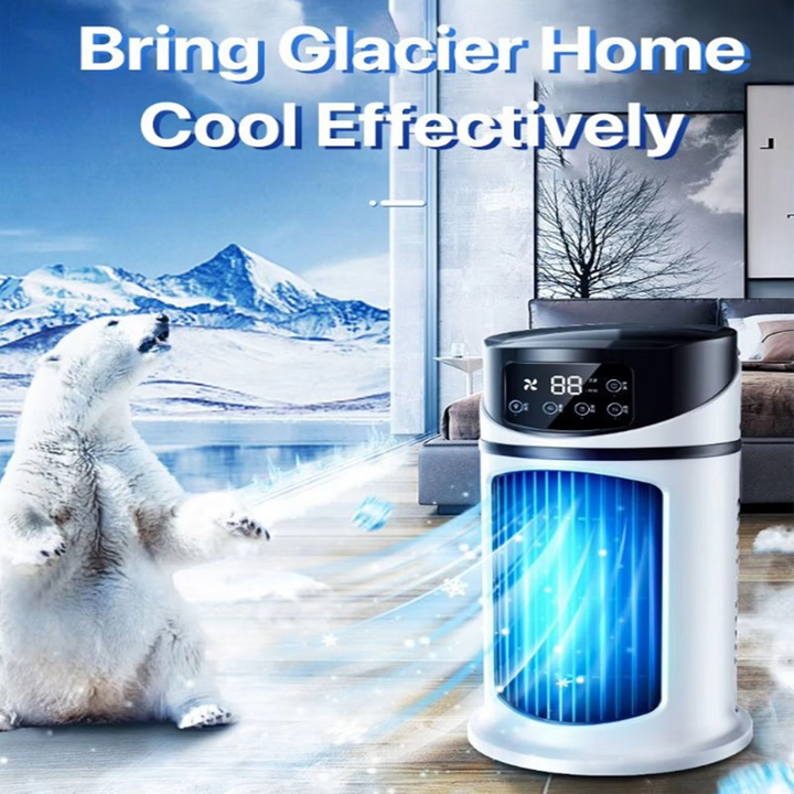 BowLift | Portable Air Cooler Fan with Humidifier & Dust Filter – USB Powered Mini AC for Home & Office