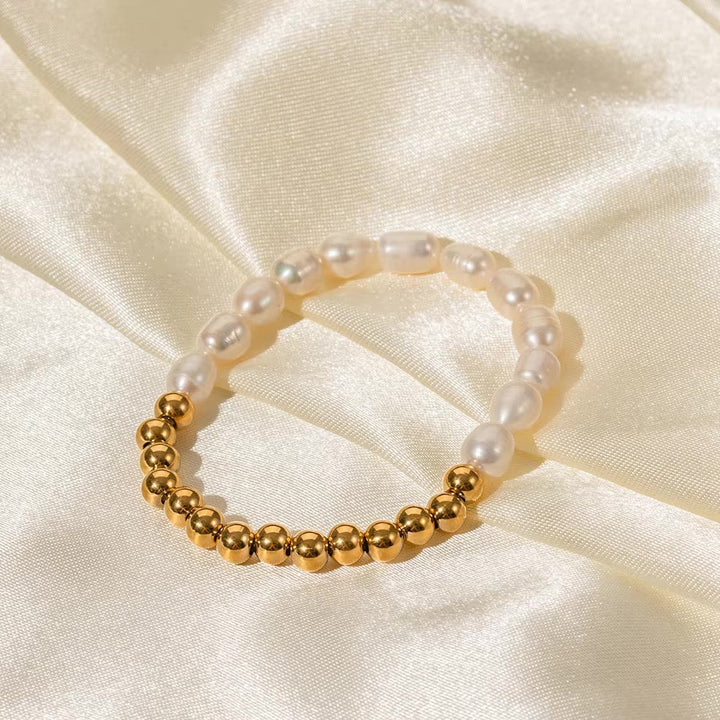 BowLift | 18k Beaded Pearl Split Bracelet
