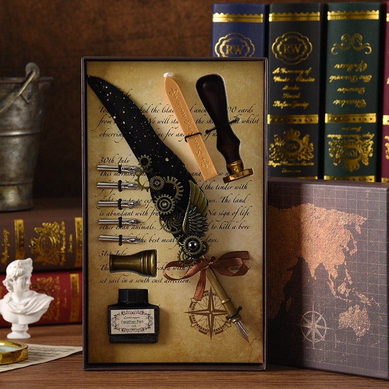 BowLift | Phoenix Feather Mechanic Calligraphy Pen Set