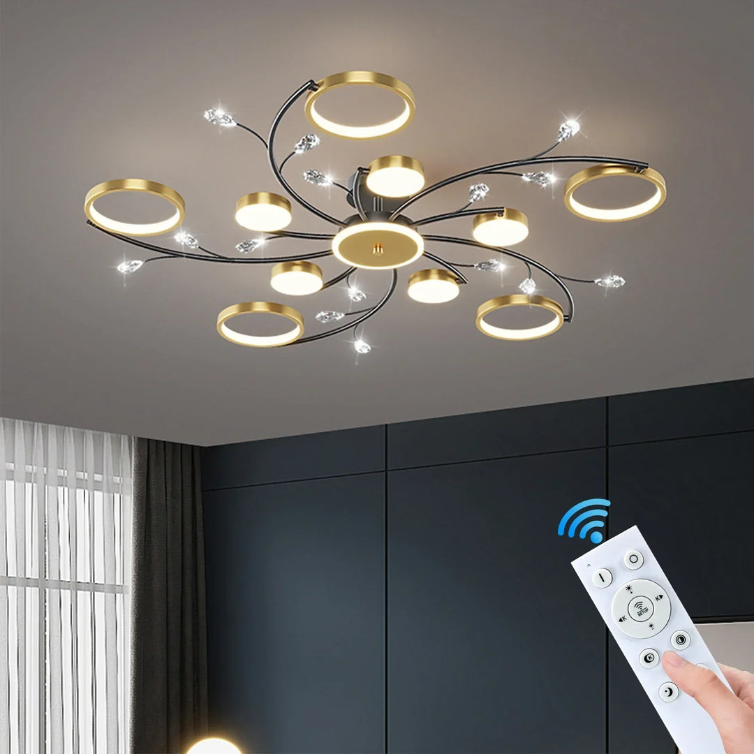 BowLift | GlowDrape Dimmable Pendant Light | Modern Design | LED Light with Variable Brightness | Perfect for Living & Dining Room