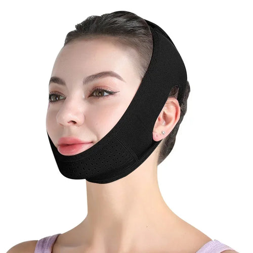 BowLift | Velfina V-Line Facial Band | Double Chin Reduction & Skin Tightening | Reusable & Breathable | For Women & Men