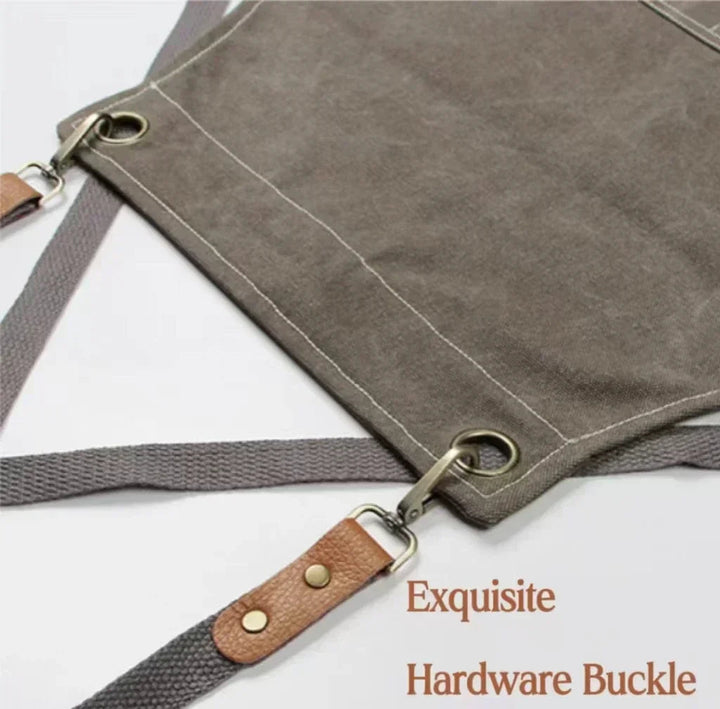 Canvas apron with pockets, adjustable, Unisex | Bowlift