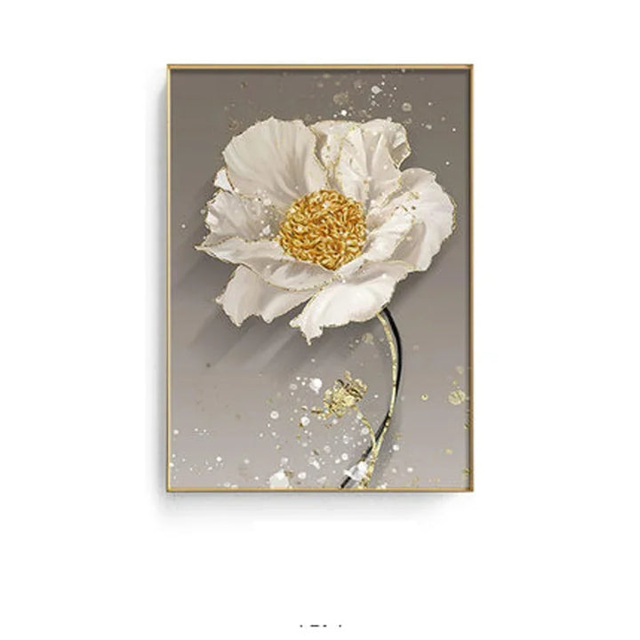 Modern Abstract Floral Wall Art Fine Art Canvas Prints Blue Gray Botanical Pictures For Living Room Bedroom Wall Art Decor | Bowlift