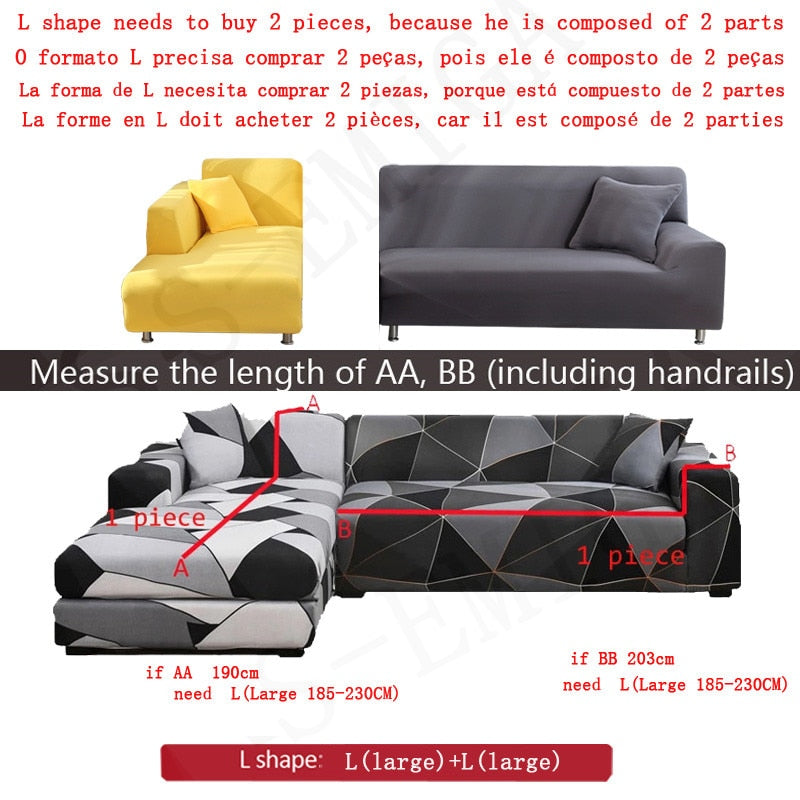 Modern Non-slip Colorful Elastic Sofa Cover | Bowlift