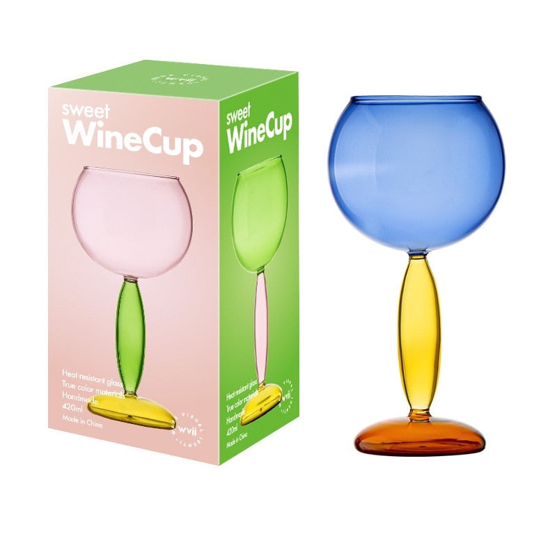 BowLift | Borosilicate 3-Color Glassware - Wine Glass