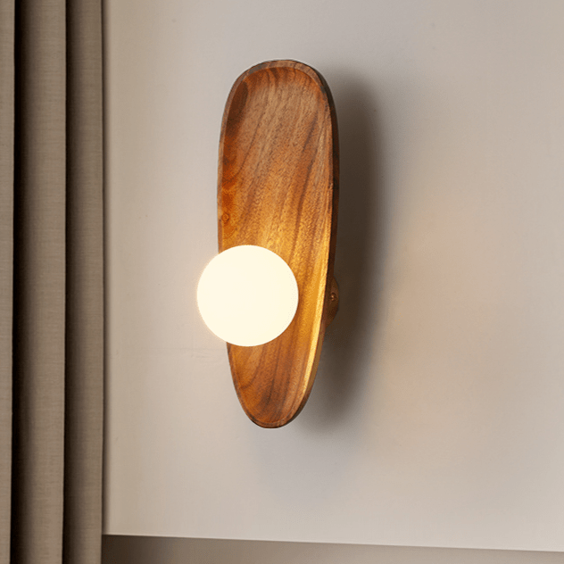 BowLift | Wooden wall lamp, natural light