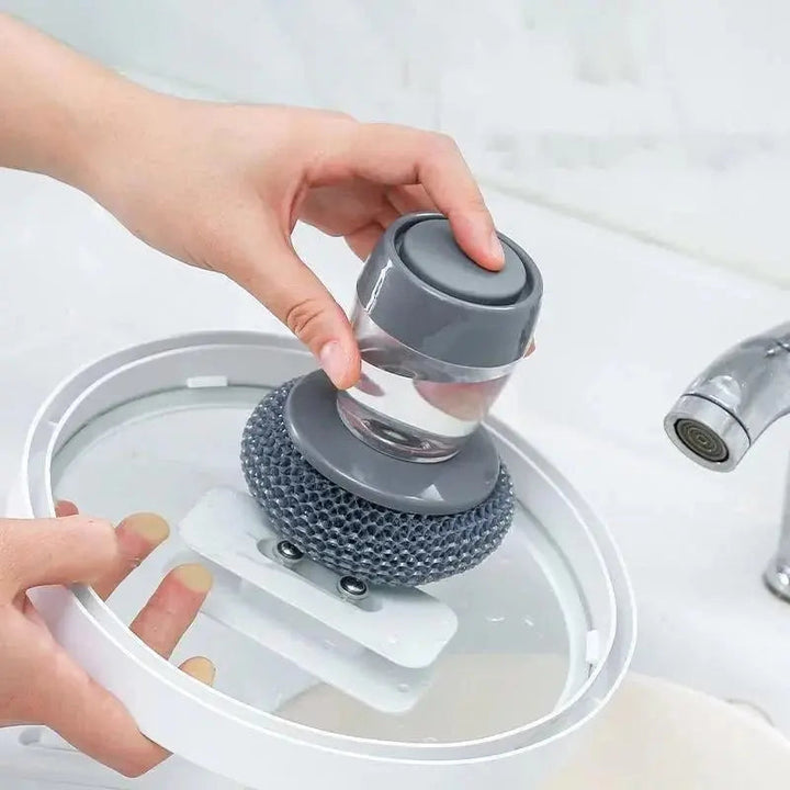 BowLift | Soap dispenser hand brush ( 5 steel wire balls)