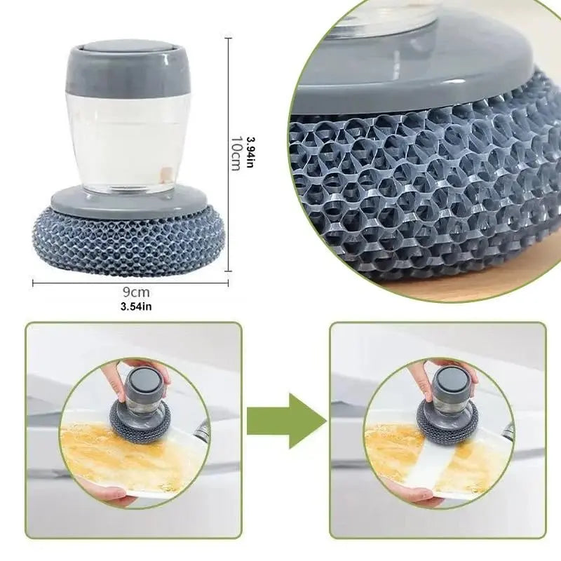 BowLift | Soap dispenser hand brush ( 5 steel wire balls)