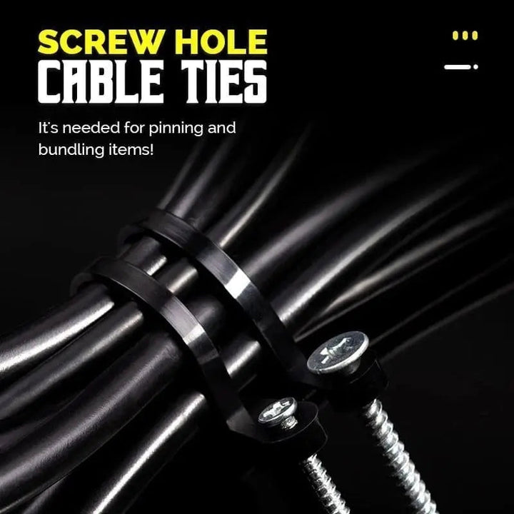 BowLift | Self-locking Cable Ties with Screw Hole – Tensile Strength up to 22 kg