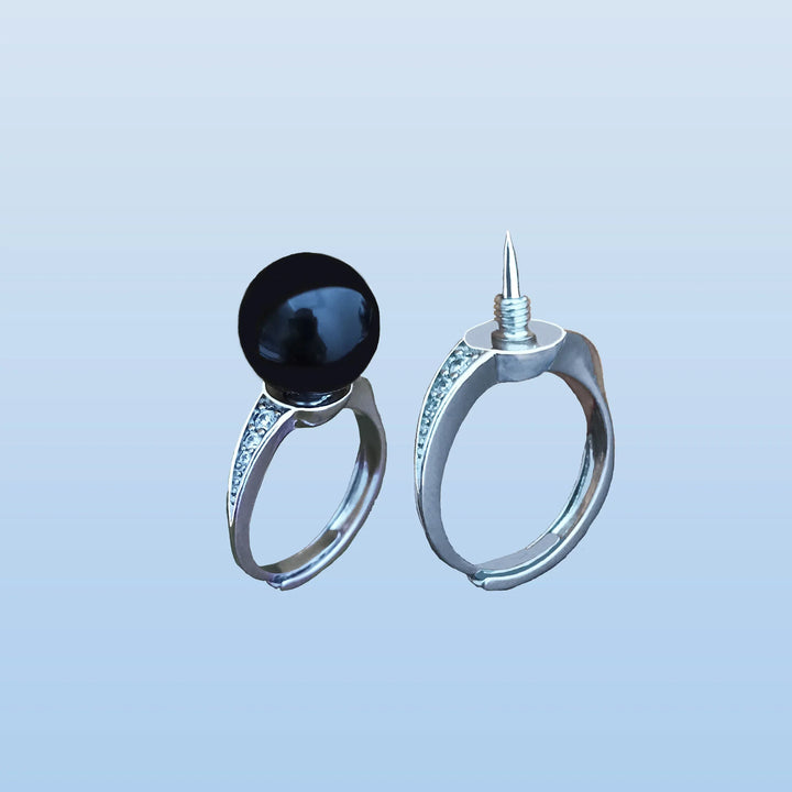 BowLift | Mysterious Black Pearl Hidden Knife Ring
