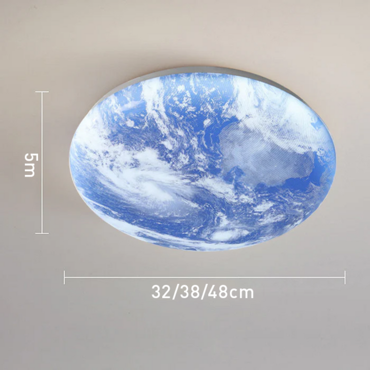 BowLift | Modern Moon-Inspired LED Ceiling Light – Soft Ambient Flush Mount