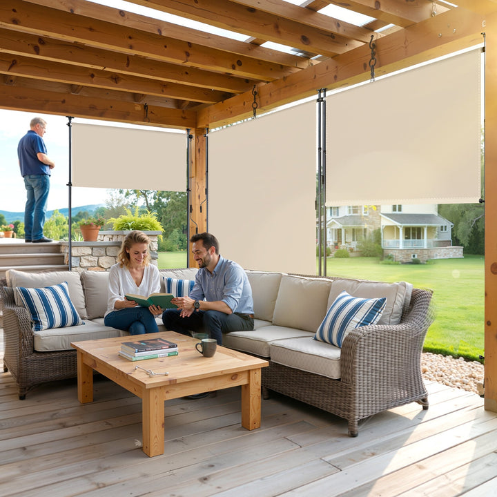 Klemm awning vertical awning with hand crank without drilling | Bowlift