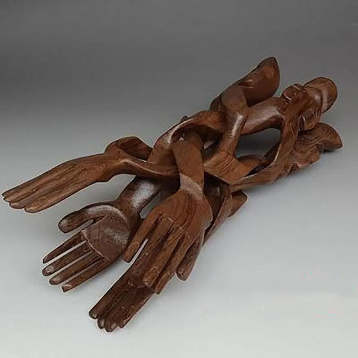 BowLift | Serene Sculpture Wooden Luck Bearer Serving Platter