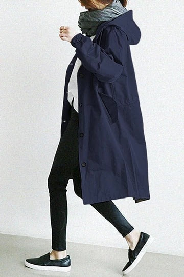 BowLift | Windproof Women's Trench Coat with Hood