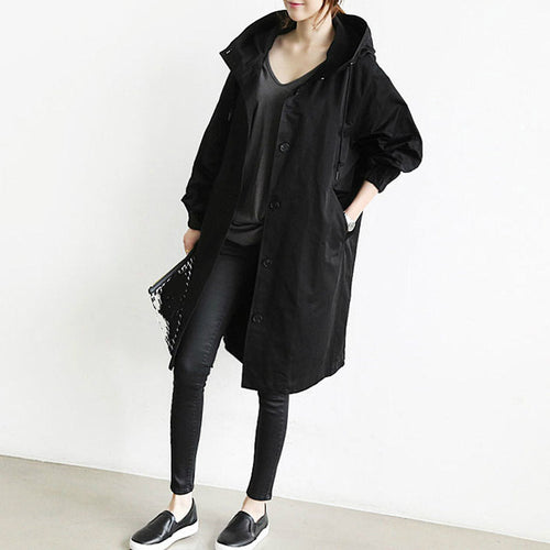 BowLift | Windproof Women's Trench Coat with Hood
