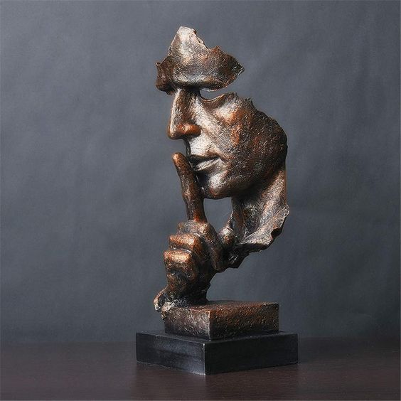 SerenitySculpt - Thoughtful abstract statue for calm reflection | Bowlift