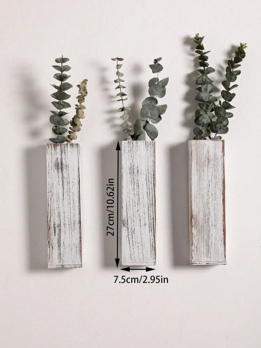 Handcrafted Nordic Wooden Vase Wall Planters - Natural Grain Finish, Minimalist Scandinavian Design, Perfect for Long-Stemmed Flowers and Home Decor, Versatile and Elegant Decorative Pieces | Bowlift