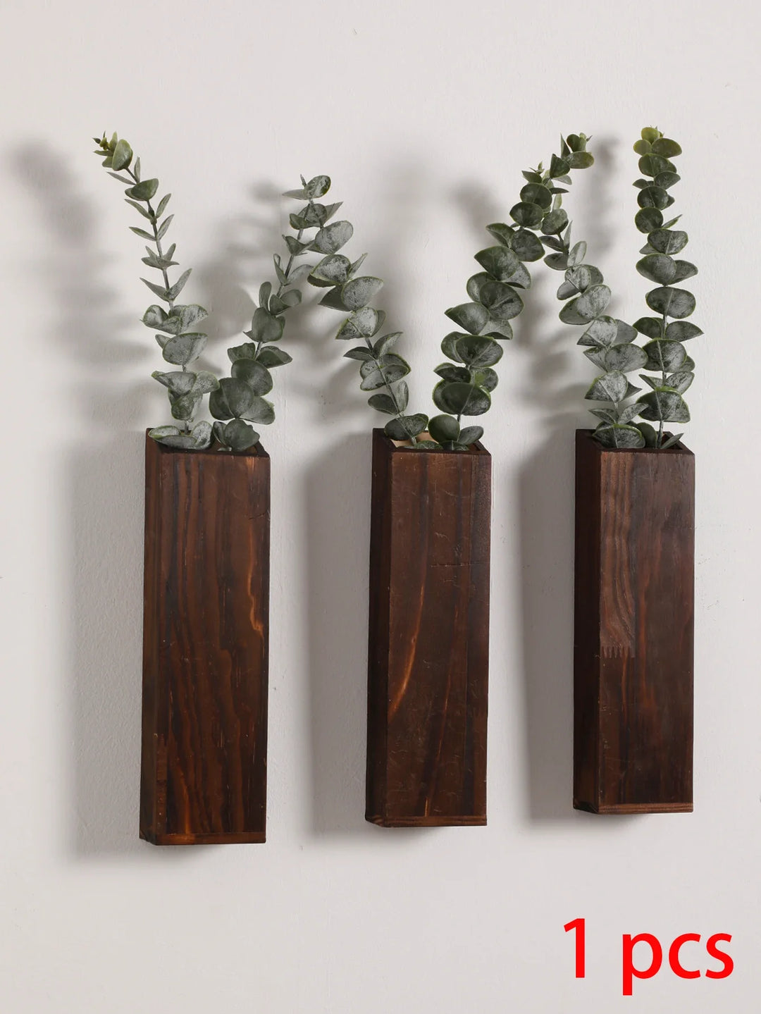 Handcrafted Nordic Wooden Vase Wall Planters - Natural Grain Finish, Minimalist Scandinavian Design, Perfect for Long-Stemmed Flowers and Home Decor, Versatile and Elegant Decorative Pieces | Bowlift