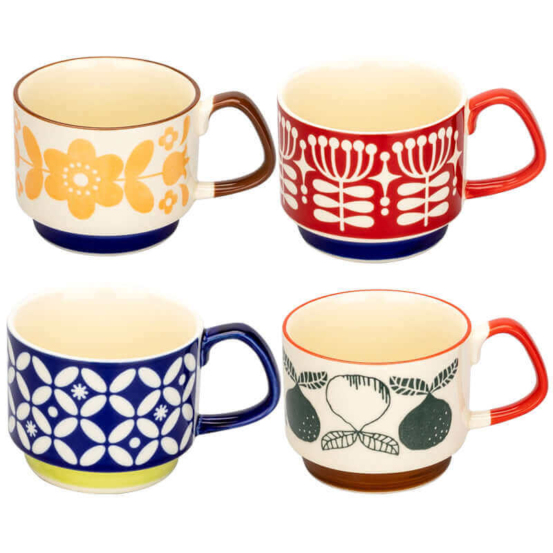 BowLift | Outstanding Retro Coffee Mugs made of Ceramic – available in 8 different patterns