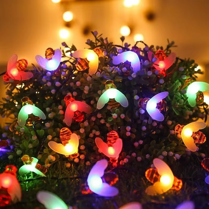 BowLift | Enchanting Solar-Powered Bee String Lights with Multiple Modes
