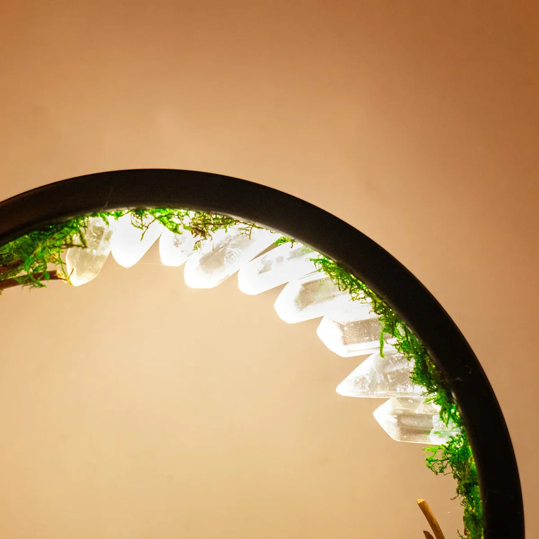 CrystalGlow Luxe Circle Night Lamp | Bowlift