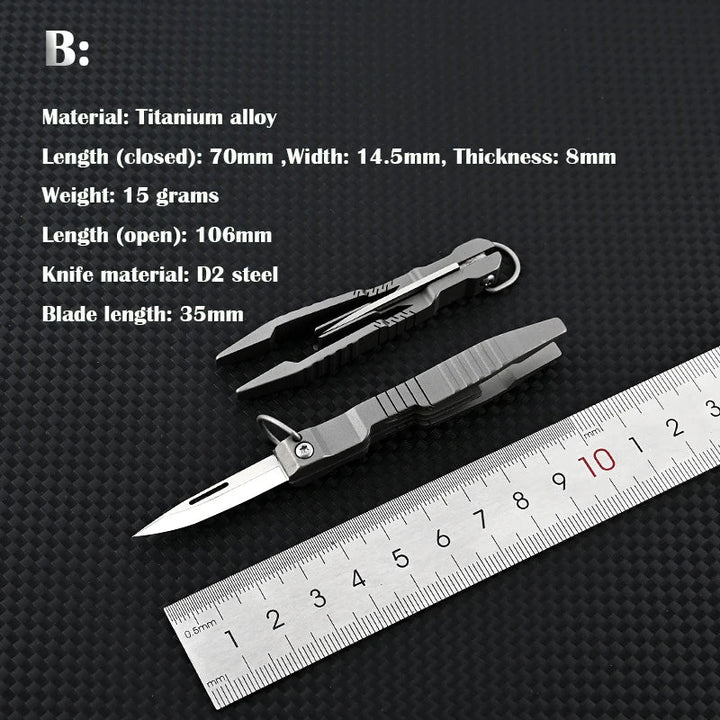 All Day Titanium Tweezer Knife Multifunctional Tool | Bowlift