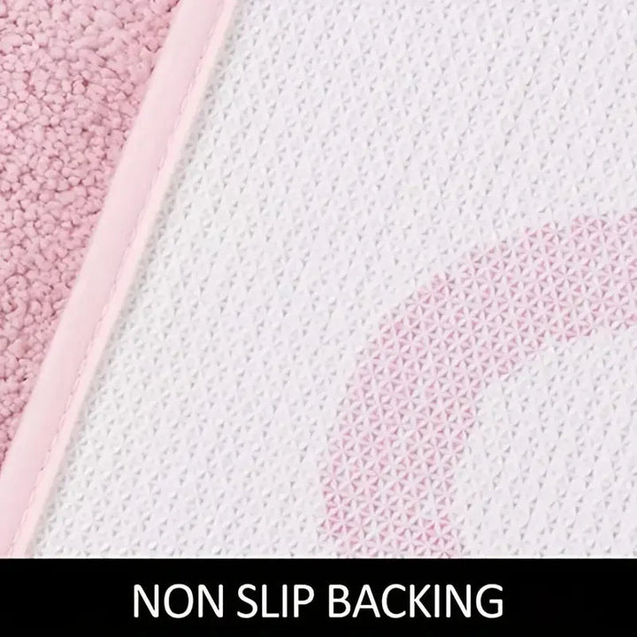 Tufted design carpet "Get Naked" Pink 80×50 cm | Bowlift