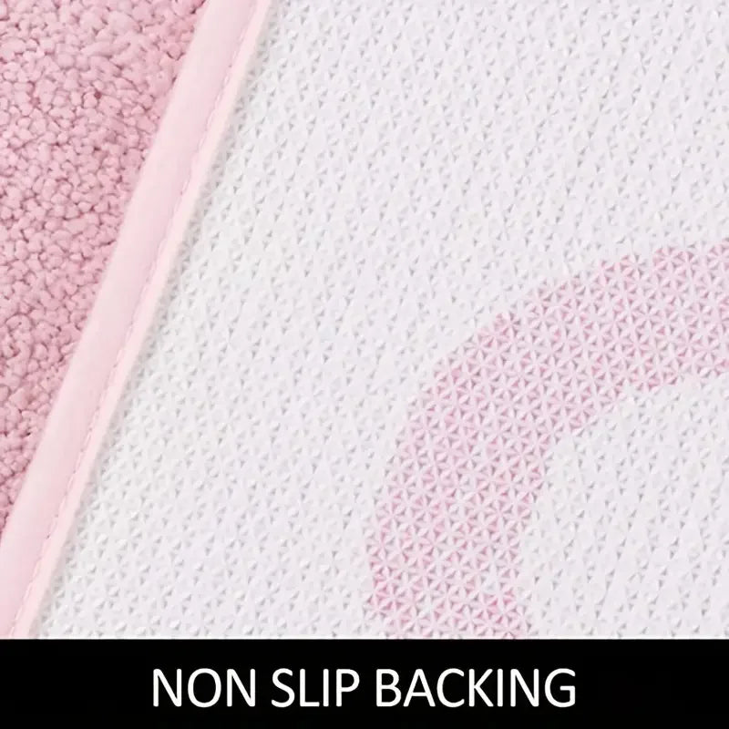 BlushNaked Tufted Design Rug – Pink "Get Naked" Bath & Living Rug Bowlift