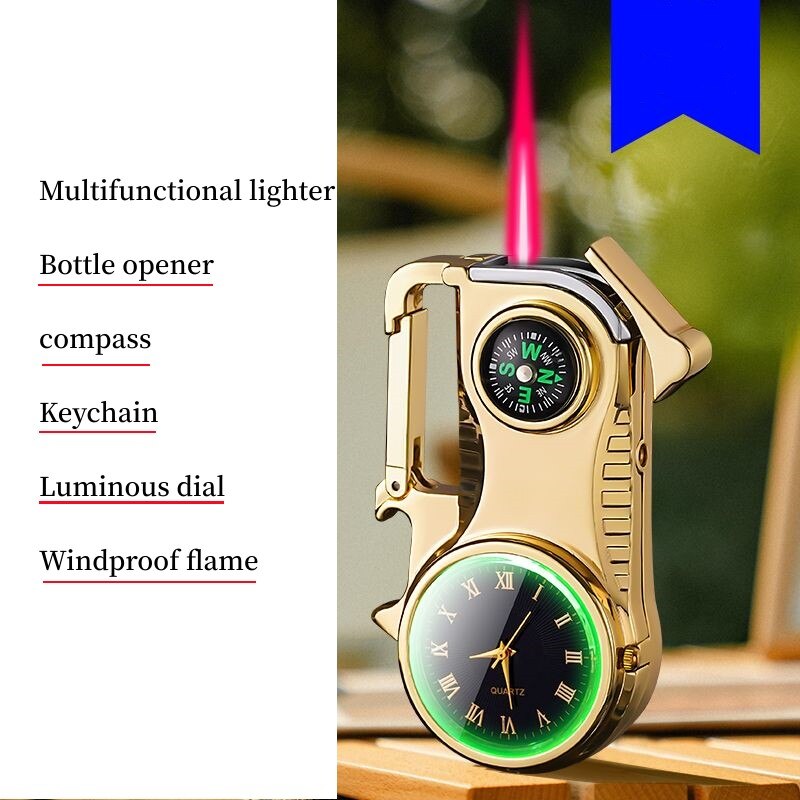 Compass Fire Camping Windproof Lighter Watch | Bowlift