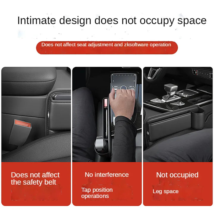 BowLift | Universal Leather Seat Gap Cup Holder Car Organizer