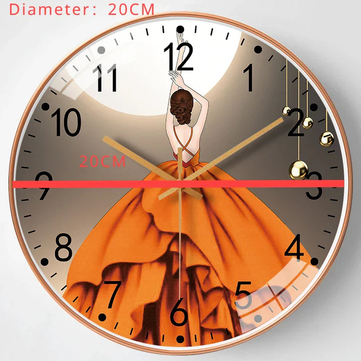 BowLift | Modern wall clock elegance in the bedroom