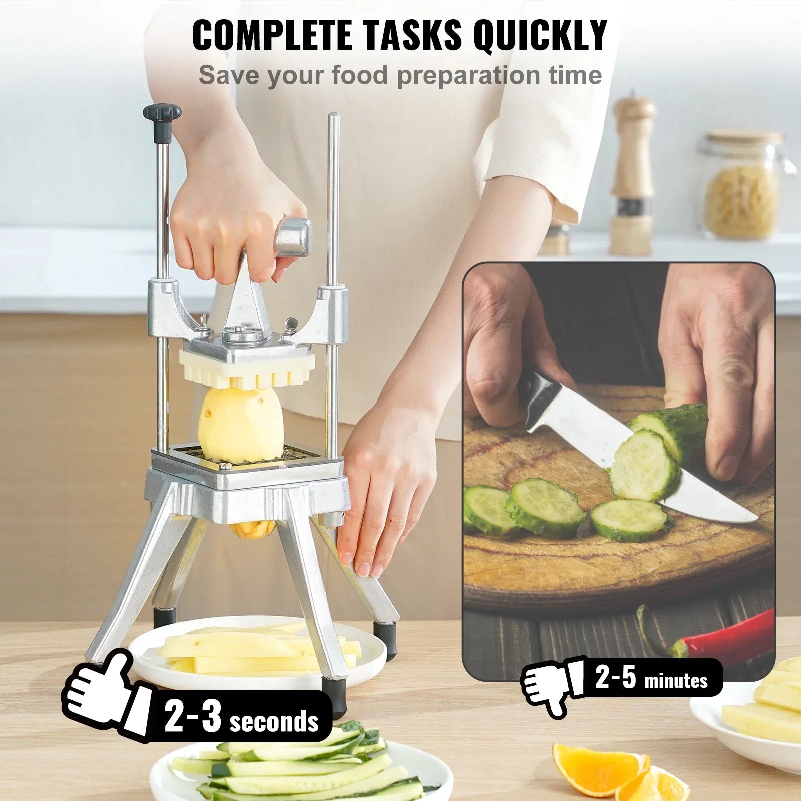 BowLift | Manual Slicing Stainless Steel Commercial Vegetable Slicer