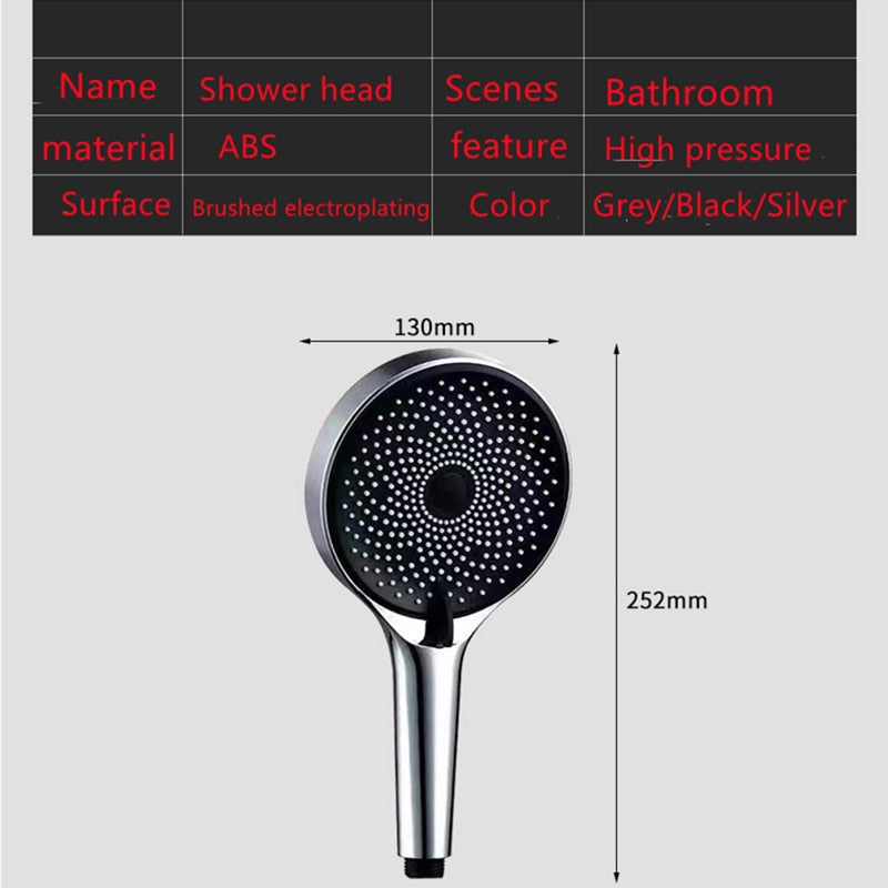 BowLift | Galaxy Adjustable Large Shower Head