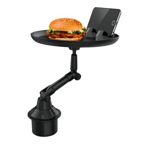 BowLift | Adjustable Rotating Car Cup Holder Food Tray